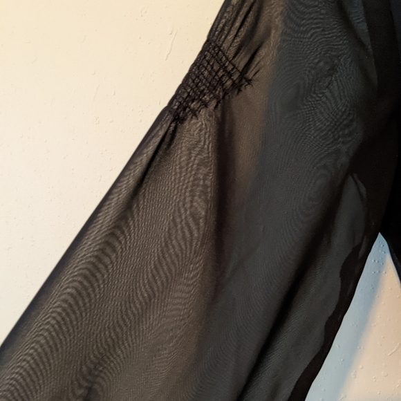 PULL&BEAR LONG SLEEVE TULLE MINI DRESS - SIZE L - Picture 4 of 5